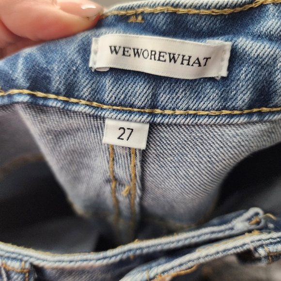 NEW We Wore What The Danielle Jeans High Rise Straight 27 - Picture 10 of 14